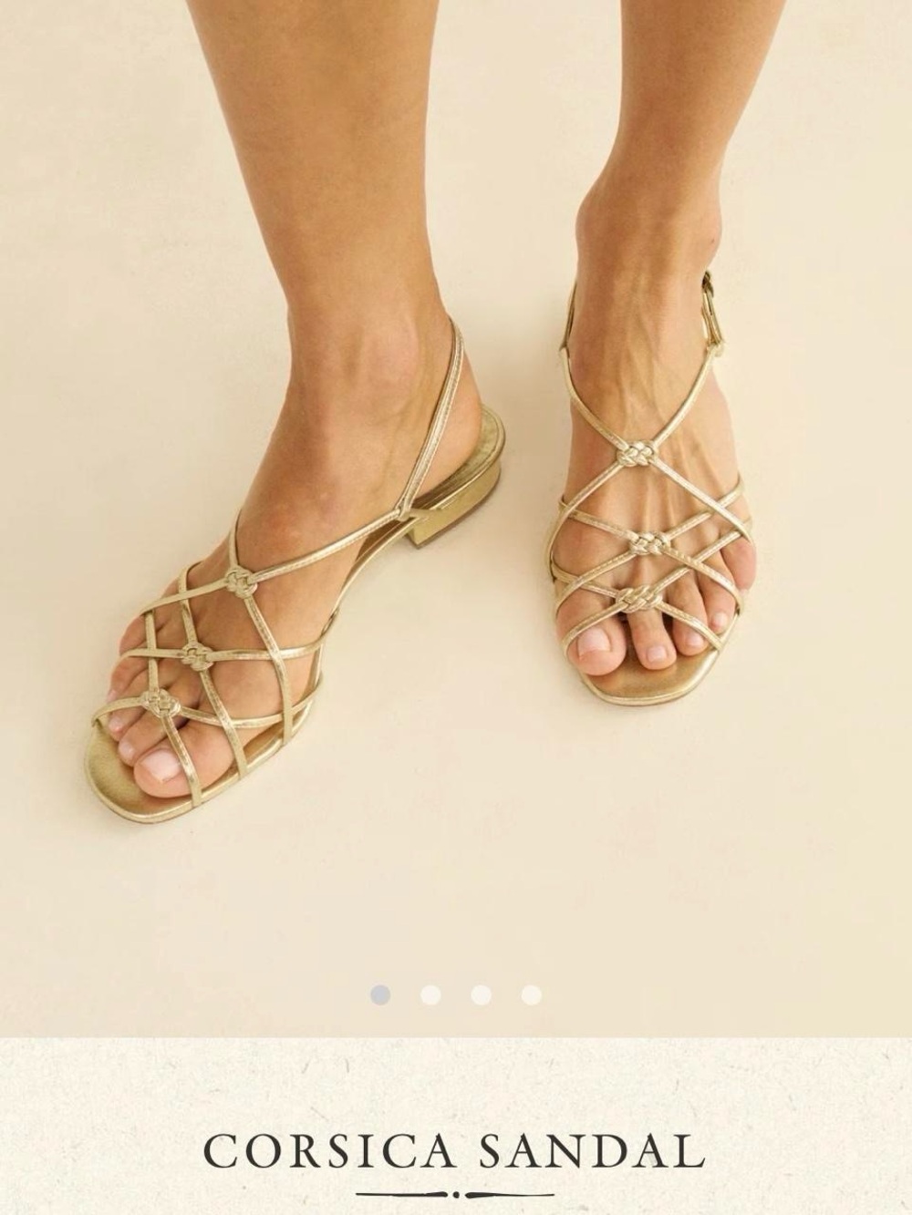 Doen Corsica Sandal - Gold